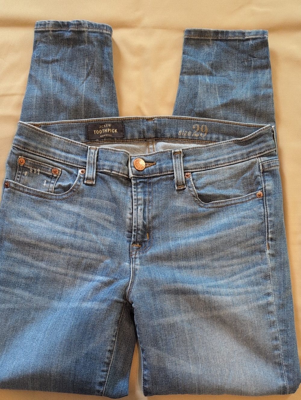 J. Crew Toothpick Skinny Jeans - Light Blue Denim